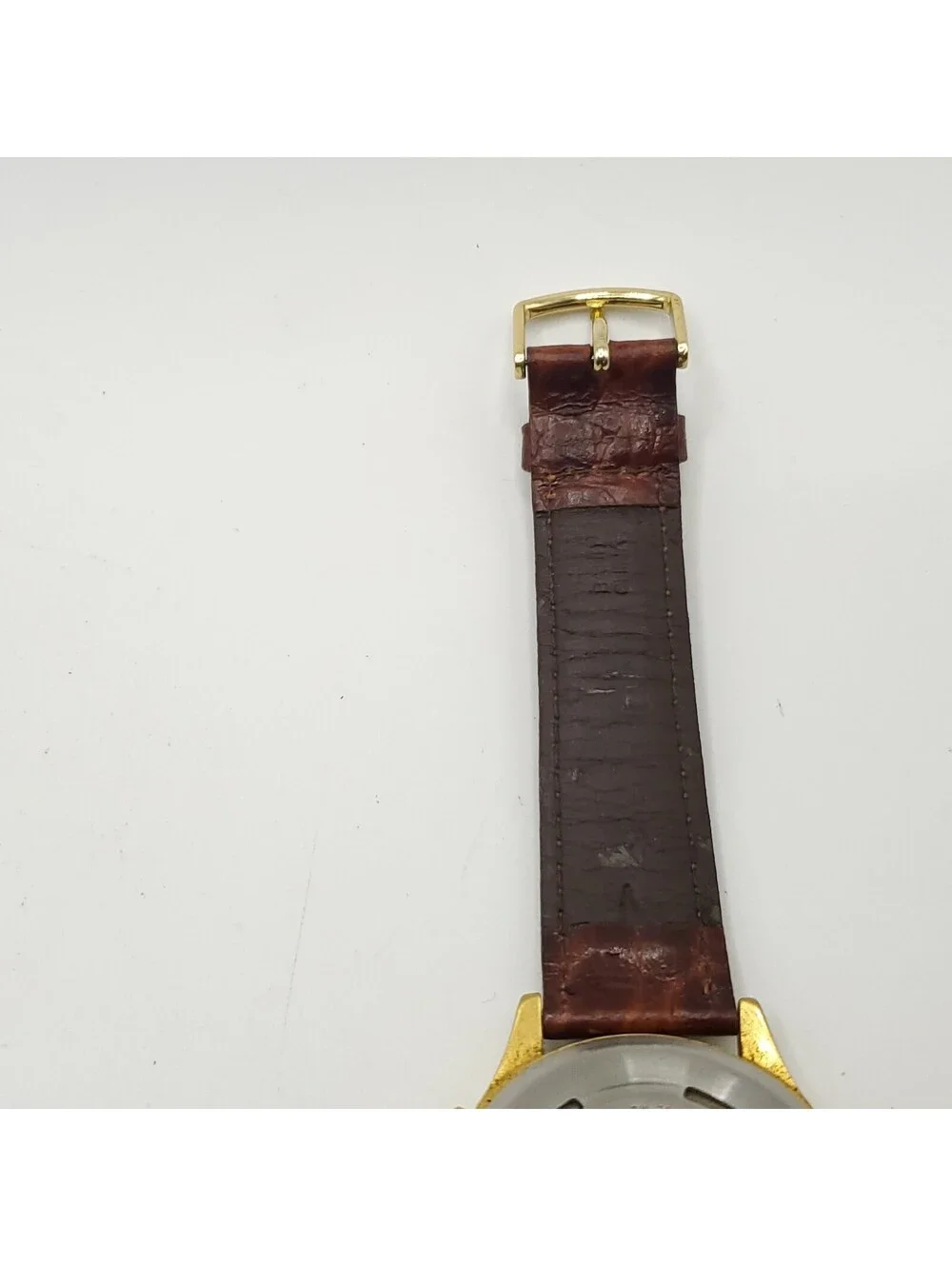 Vintage Lorus Mens Watch 36mm Mickey Mouse Musical Leather V52F-0A10 New Battery
